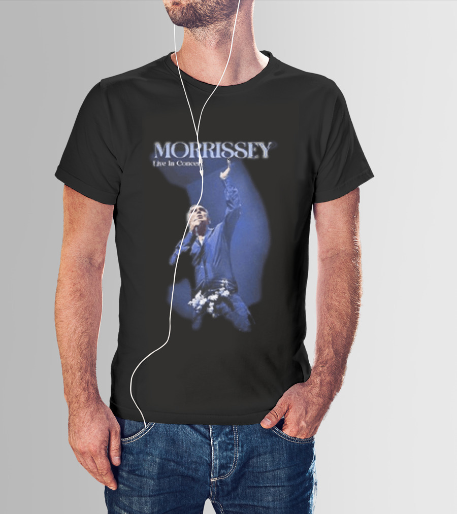 Morrissey Live In Concert World Tour 2026 Performance Image T-Shirt