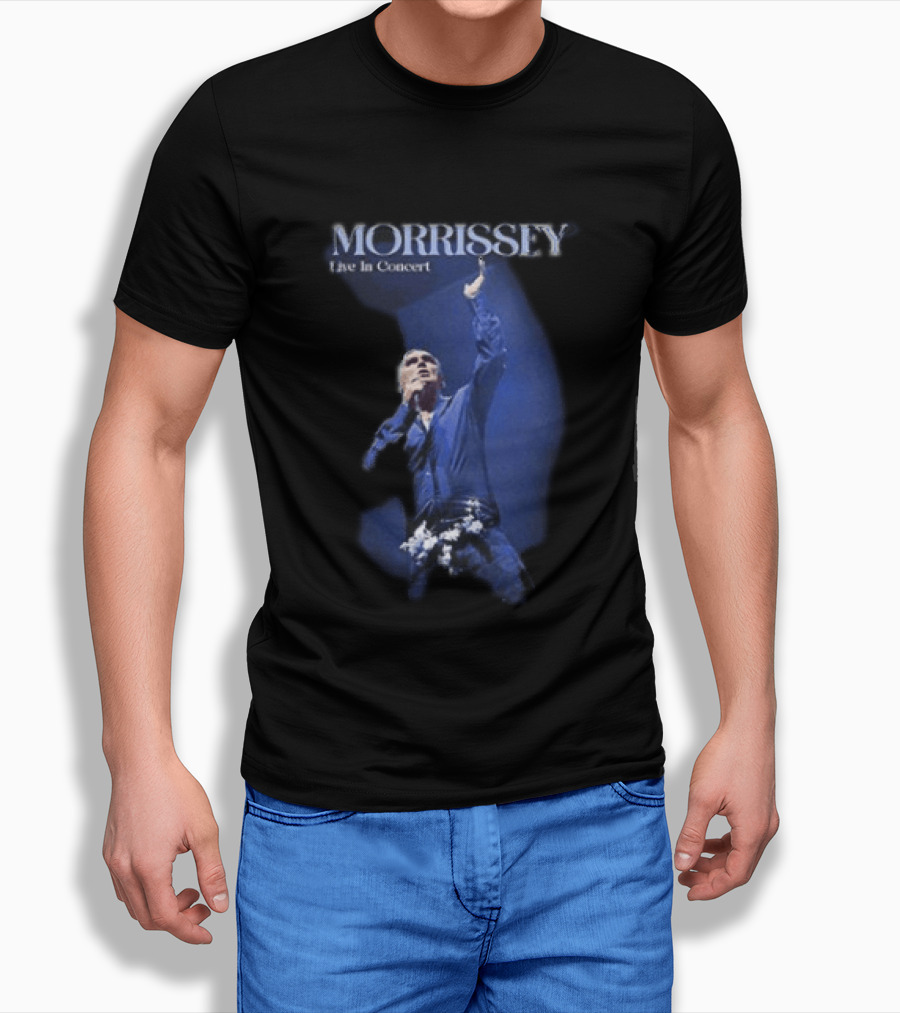 Morrissey Live In Concert World Tour 2026 Performance Image T-Shirt