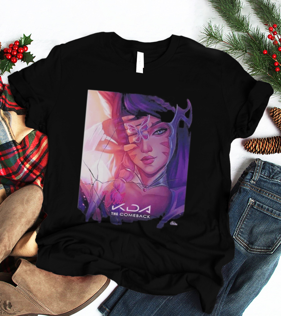 Ahri KDA The Comeback Arcane League Of Legends By Nikkotari T-Shirt
