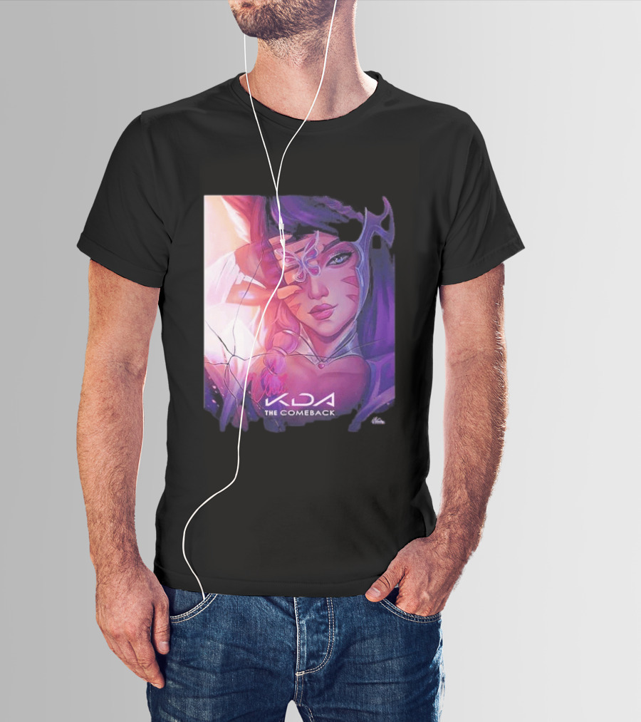Ahri KDA The Comeback Arcane League Of Legends By Nikkotari T-Shirt
