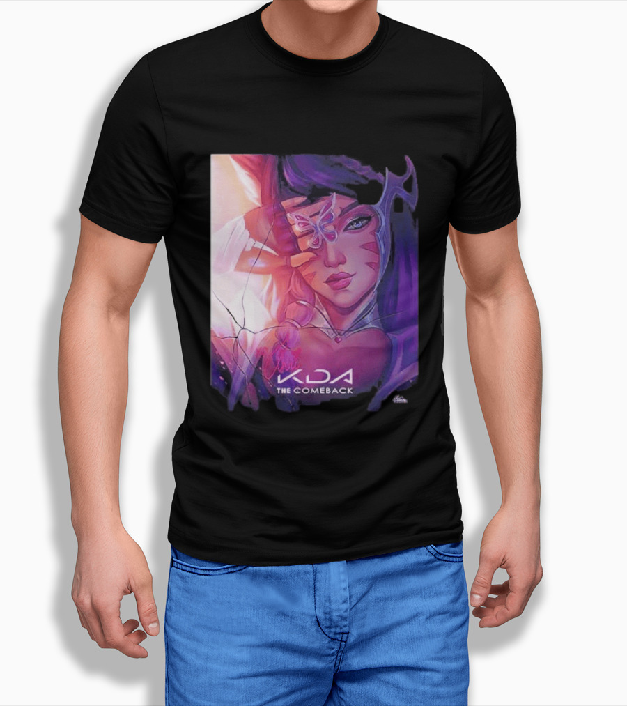 Ahri KDA The Comeback Arcane League Of Legends By Nikkotari T-Shirt