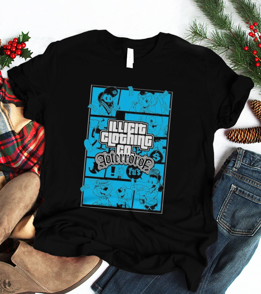 Illicit Clothing Co Afterror FU$ T-Shirt