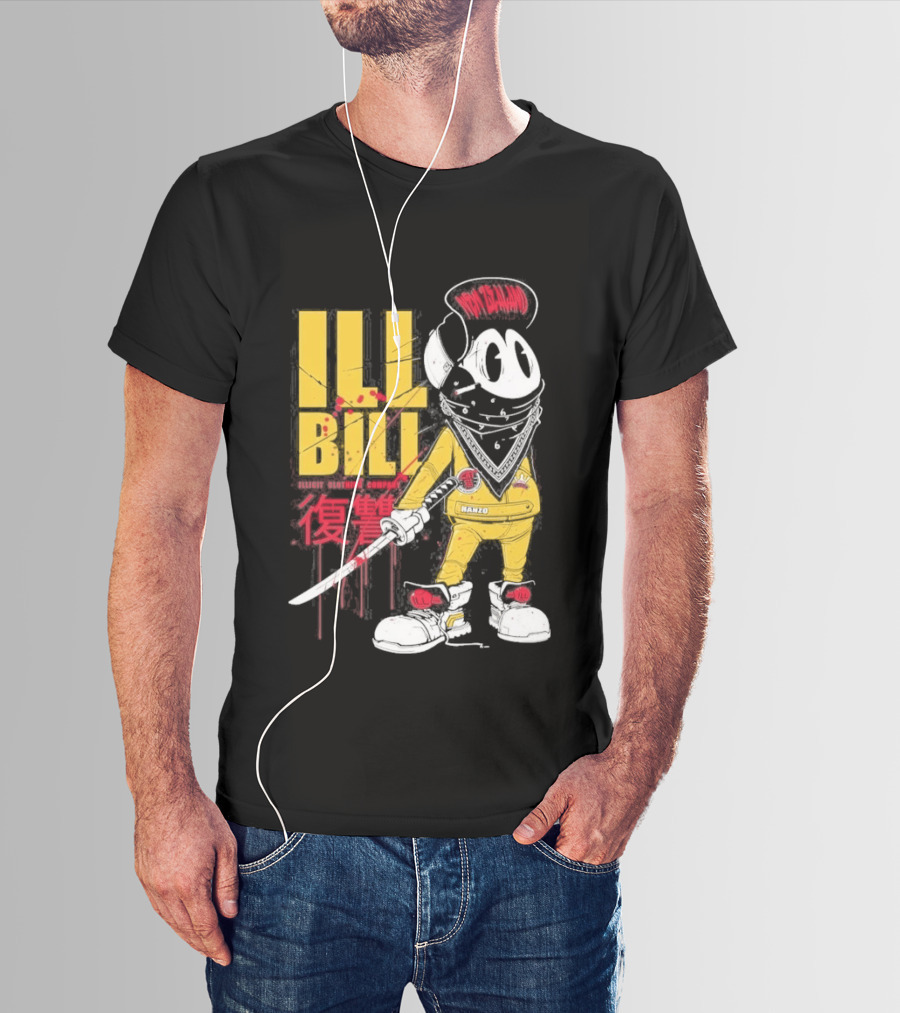 Ill Bill Redrat Illicit Drippy Character With Red And Yellow Details T-Shirt