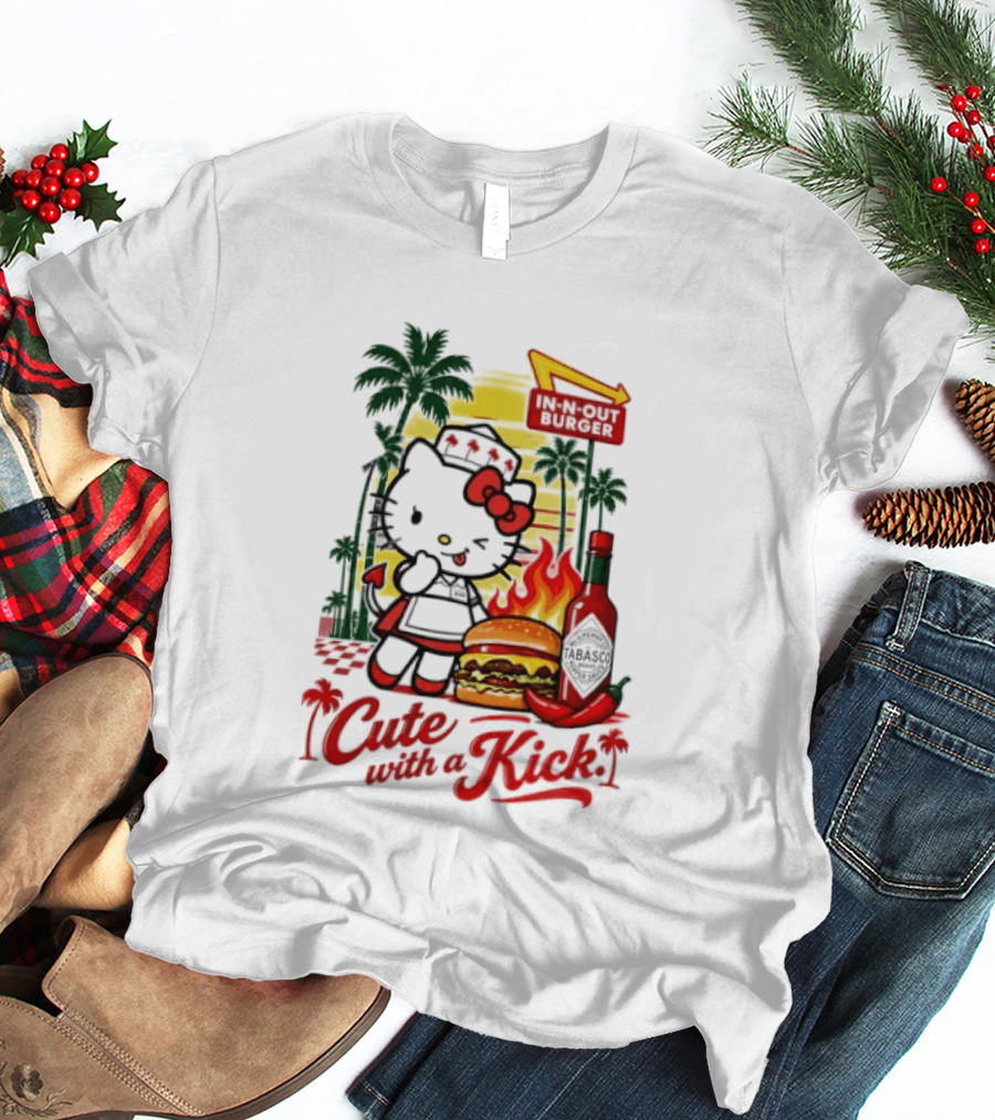 Hello Kitty In N Out Tabasco Cutie With A Kick Burger T-Shirt