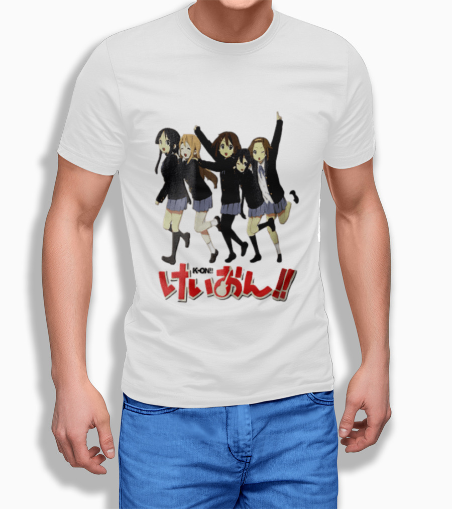 K On Five Anime Girls Jumping Together T-Shirt