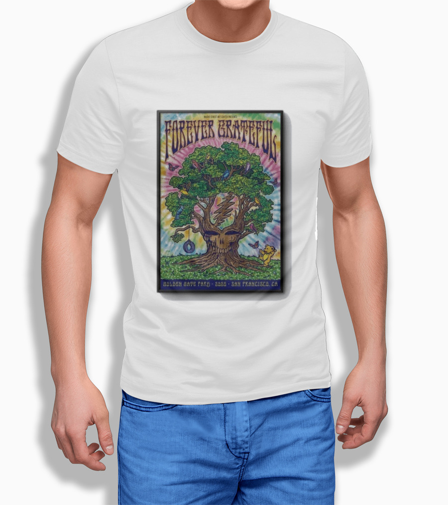 Forever Grateful Rainbow Tree Golden Gate Park 2026 San Francisco T-Shirt