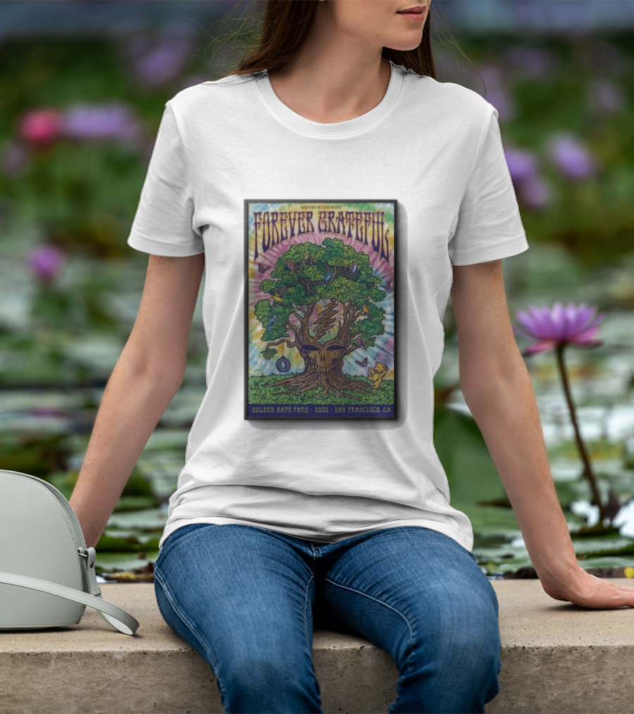 Forever Grateful Rainbow Tree Golden Gate Park 2026 San Francisco T-Shirt