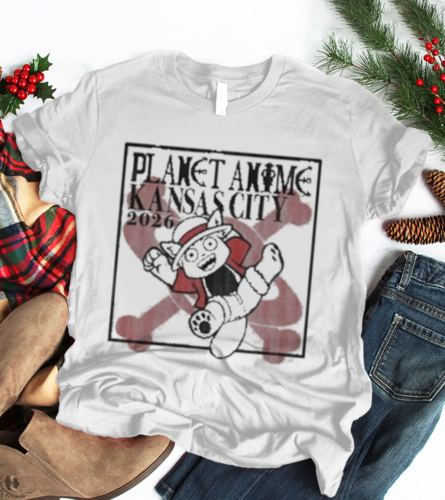 Planet Anime Kansas City 2026 Pirate Panda T-Shirt