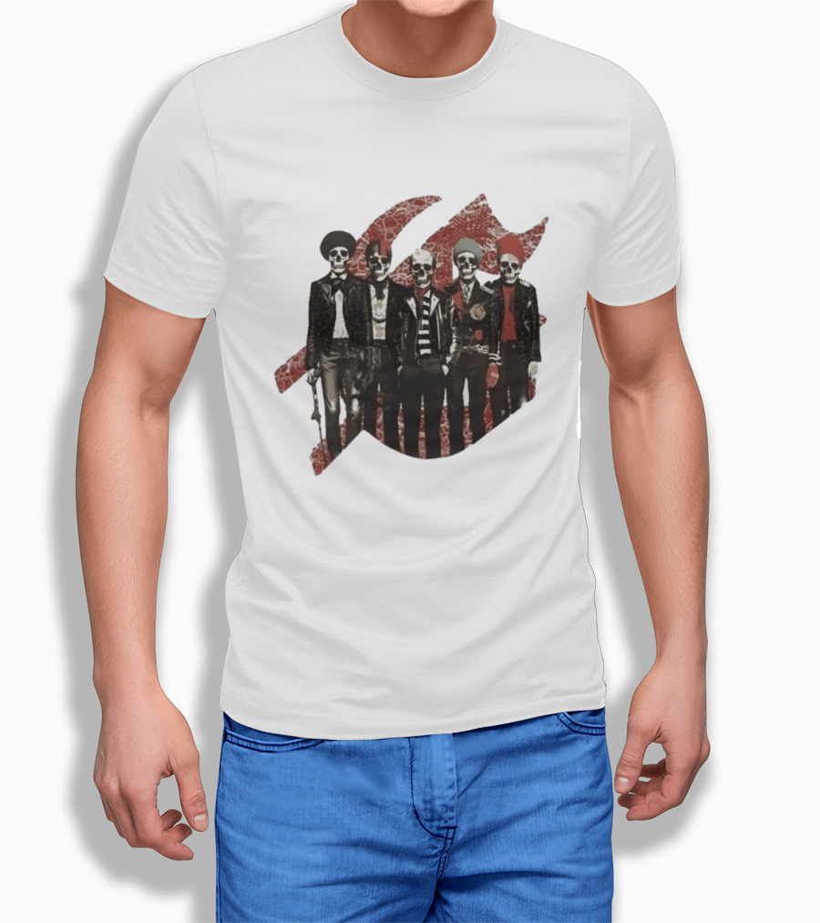 Yan Diomande Godspeed New York Guitar Heros Bone Studded T-Shirt