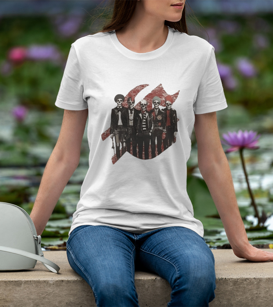 Yan Diomande Godspeed New York Guitar Heros Bone Studded T-Shirt