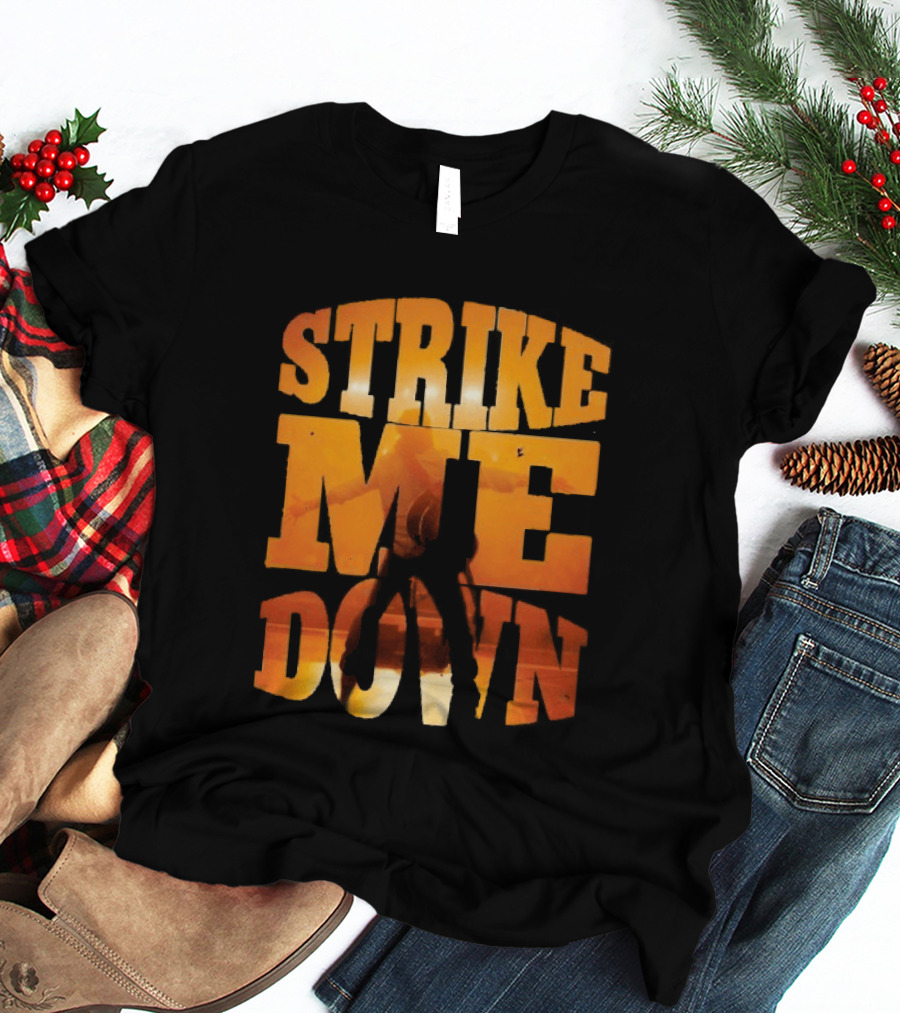 Charles Wesley Godwin Strike Me Down Burnt Orange Cowboy T-Shirt