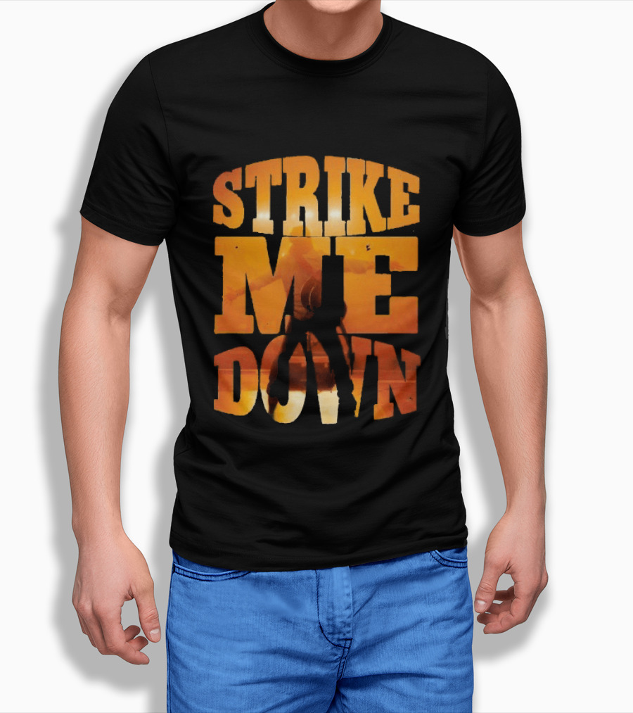 Charles Wesley Godwin Strike Me Down Burnt Orange Cowboy T-Shirt