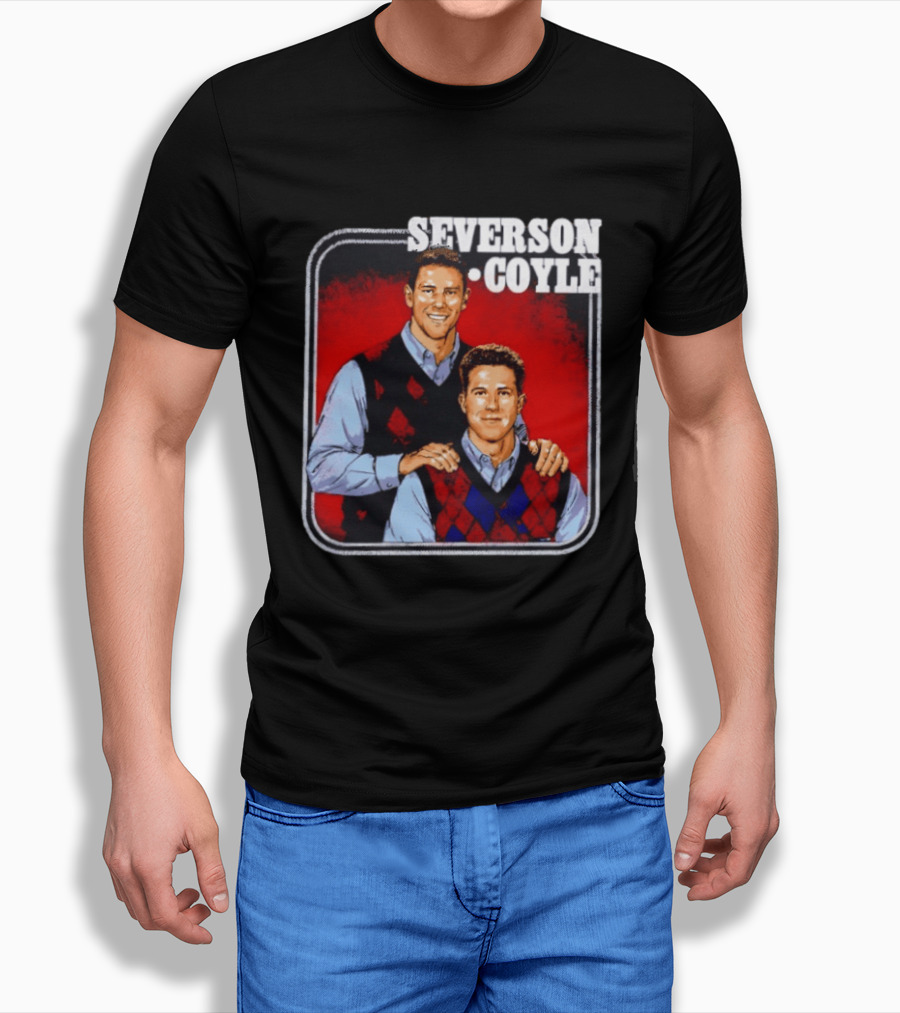 Severson Coyle Columbus Blue Jackets Step Brothers T-Shirt