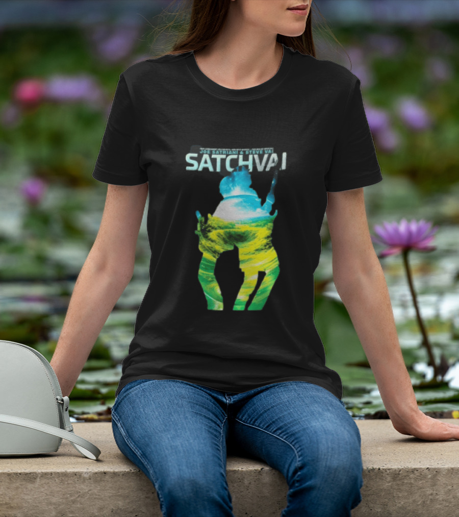 Joe Satriani Steve Vai Satch Vai Legendary Guitarists The Sea Of Emotion T-Shirt