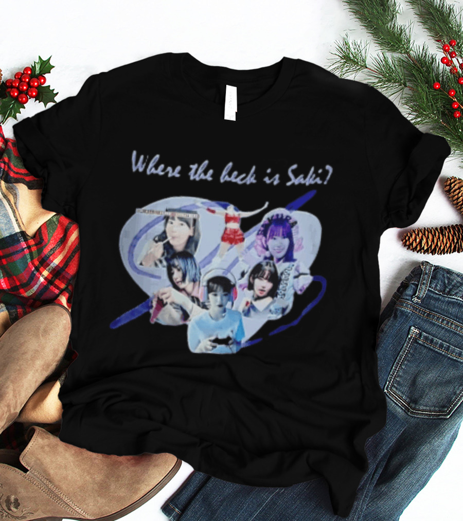 Saki Sakura Where The Heck Is Collage Of Female Idol Photos Miyawaki T-Shirt
