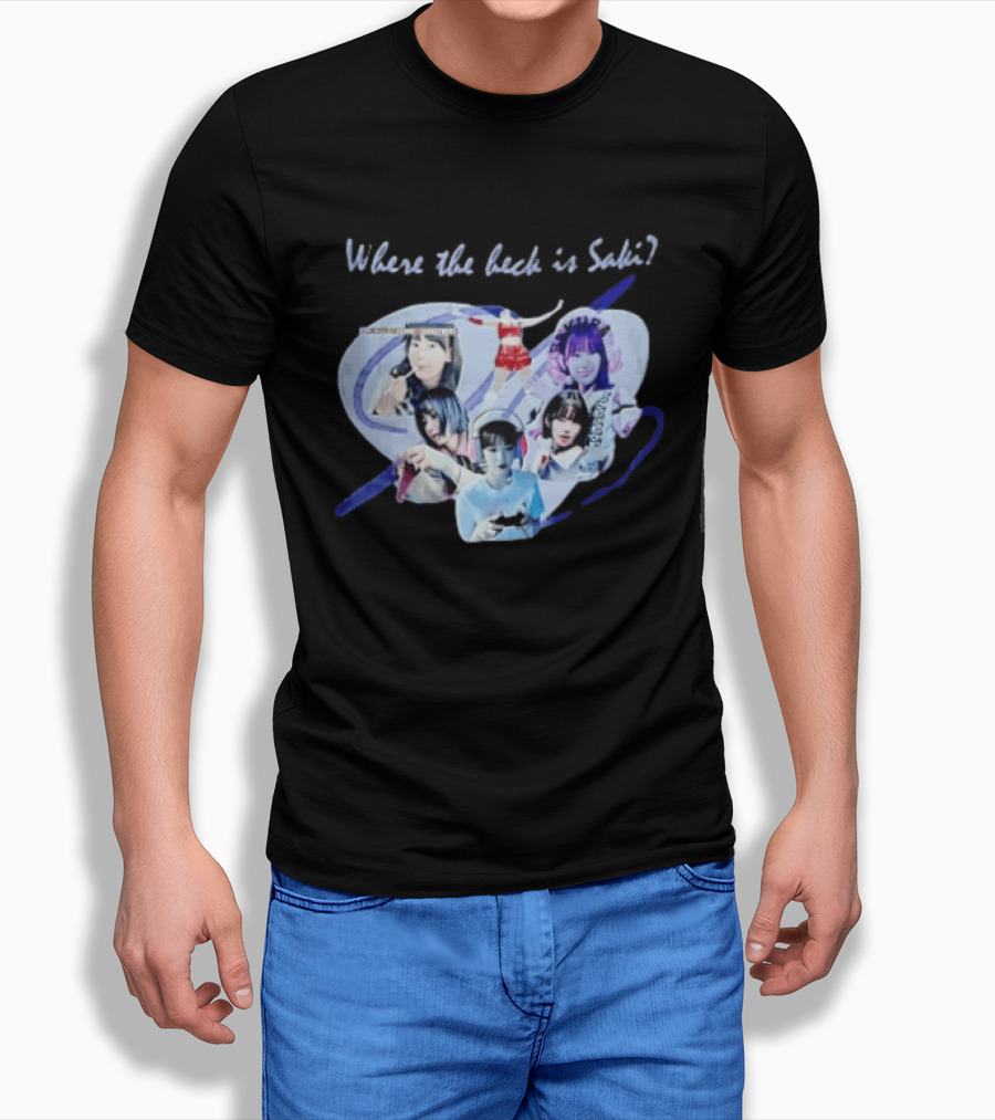 Saki Sakura Where The Heck Is Collage Of Female Idol Photos Miyawaki T-Shirt