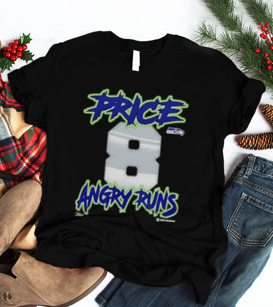 Seattle Seahawks Price 8 Angry Runs 2026 T-Shirt