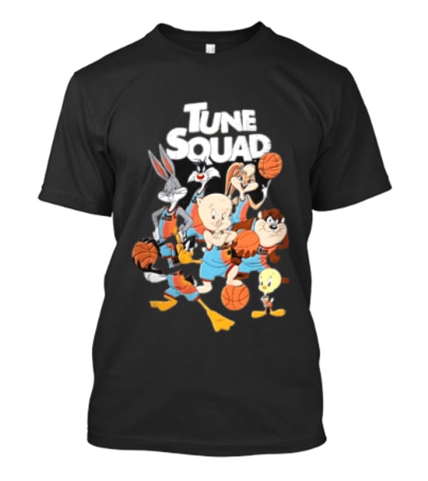 Tune Squad Looney Tunes Characters Basketball Space Jam T-Shirt