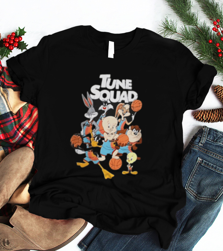 Tune Squad Looney Tunes Characters Basketball Space Jam T-Shirt