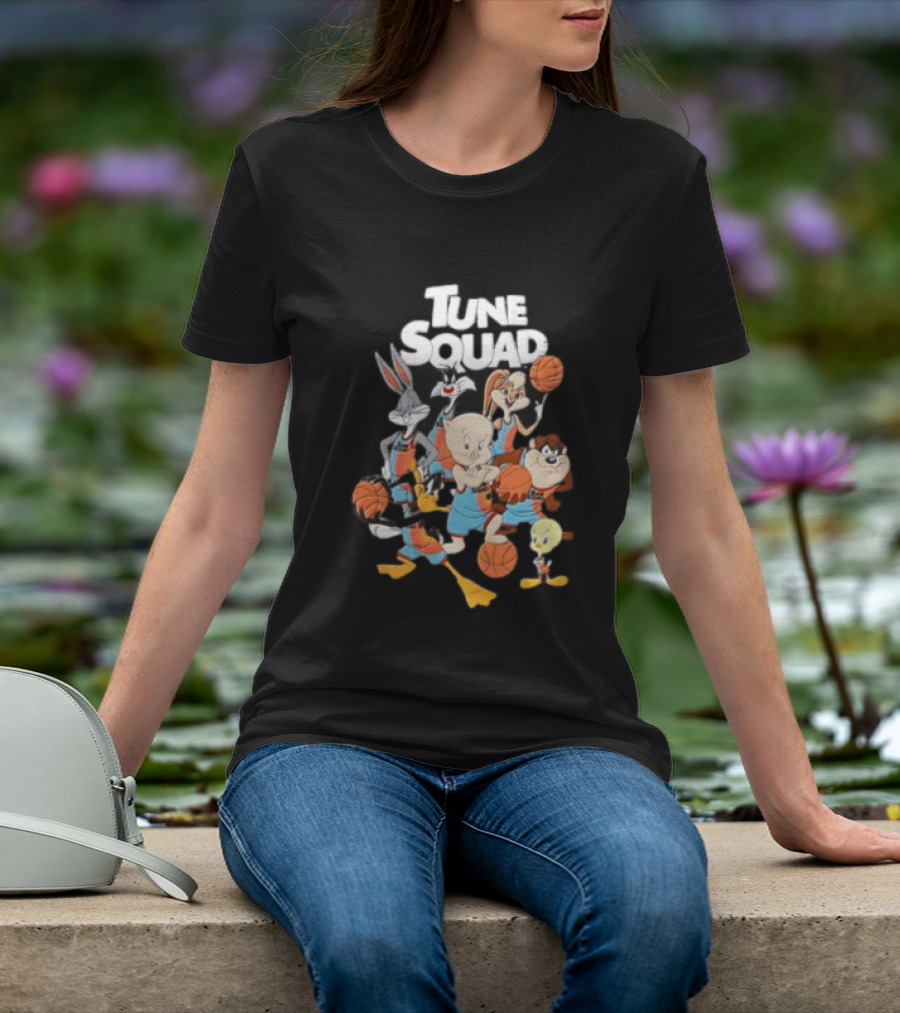 Tune Squad Looney Tunes Characters Basketball Space Jam T-Shirt