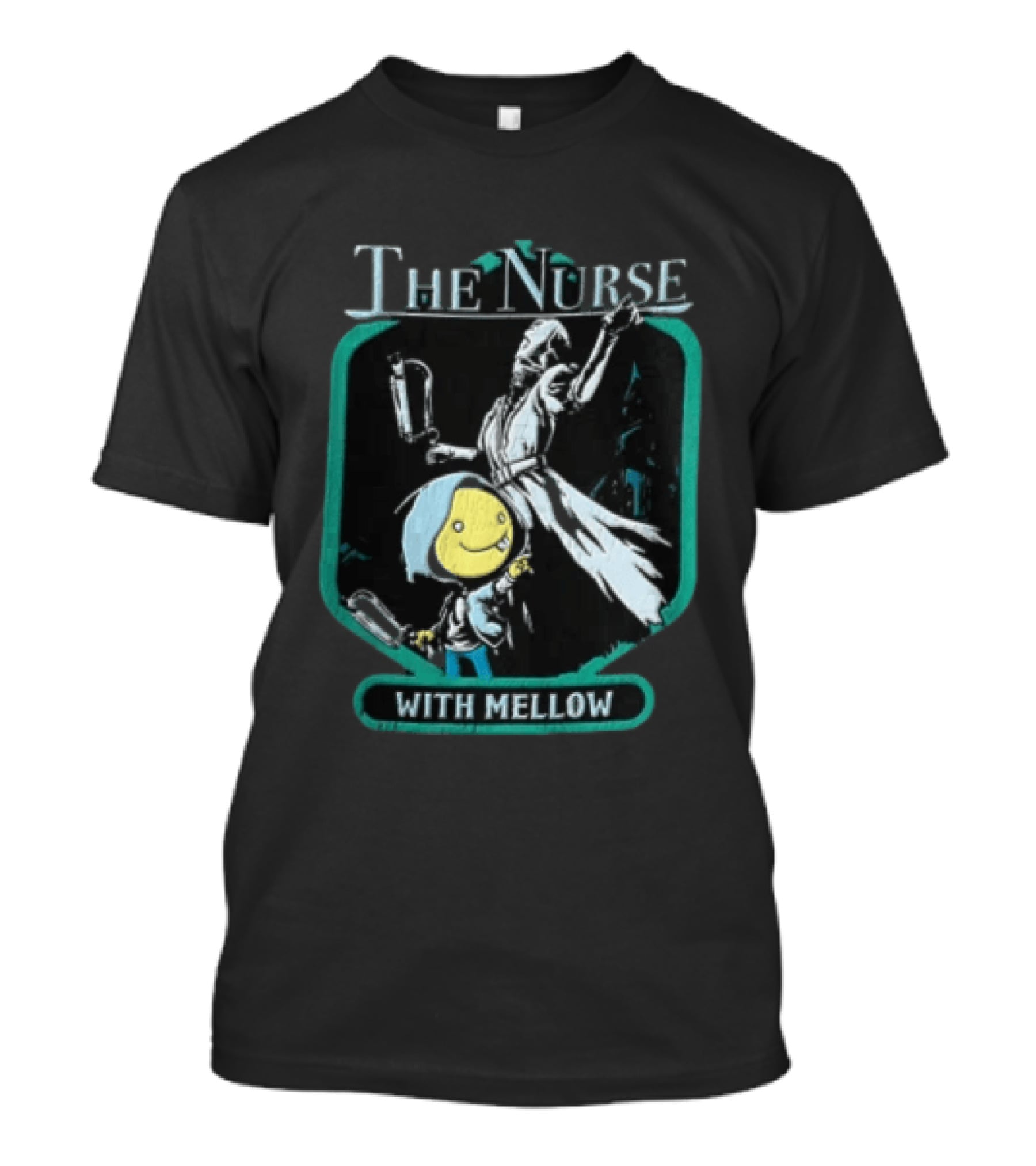 The Nurse With Mellow Holding Syringe Pointing Child T-Shirt