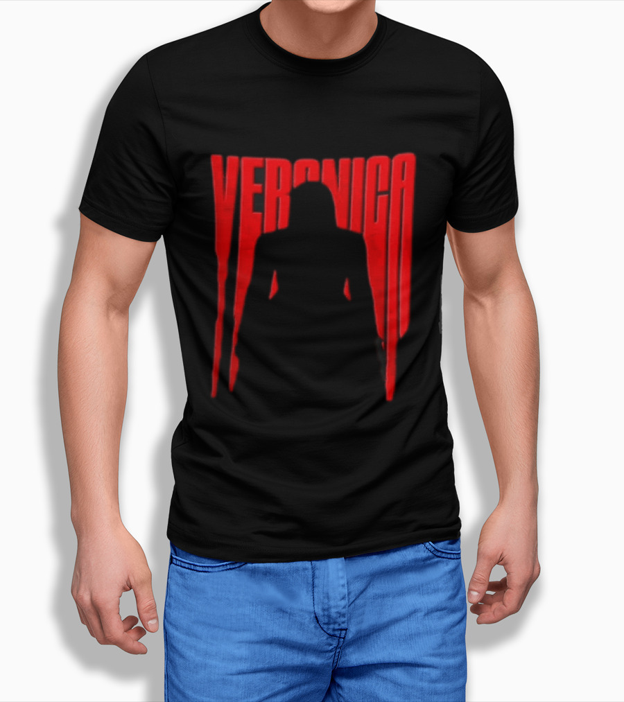 Veronica Red Dripping Font T-Shirt