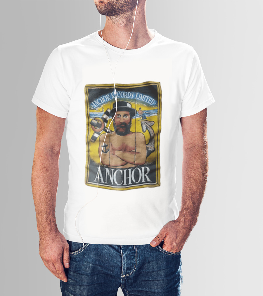 Anchor Records Limited Bearded Sailor With Tattooed Arms T-Shirt