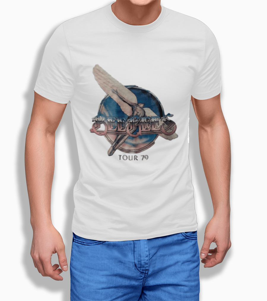 Bee Gees Winged Figure Flying Tour 79 T-Shirt
