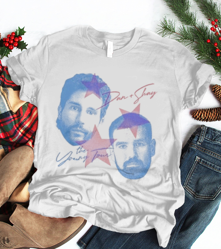 Dan And Shay The Young Tour Crewneck Stars Faces T-Shirt