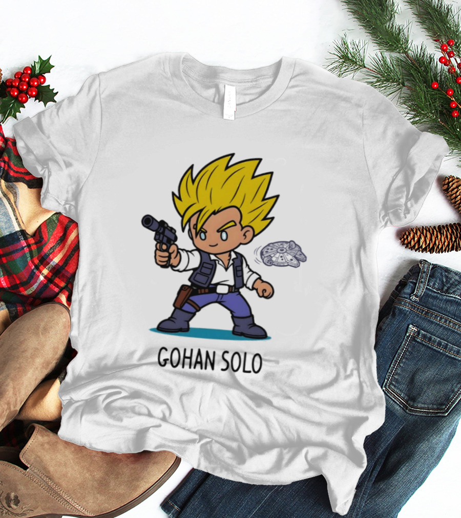 Gohan Solo Star Wars Dragon Ball Z Mashup Super Saiyan T-Shirt