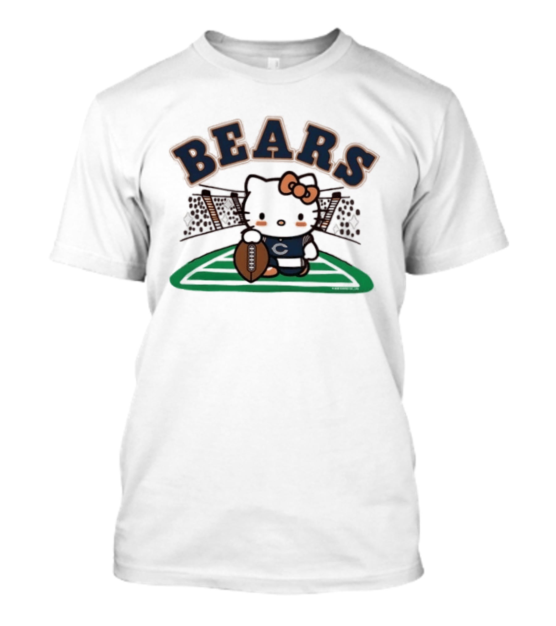 Hello Kitty Bears Football Collaboration Cartoon T-Shirt