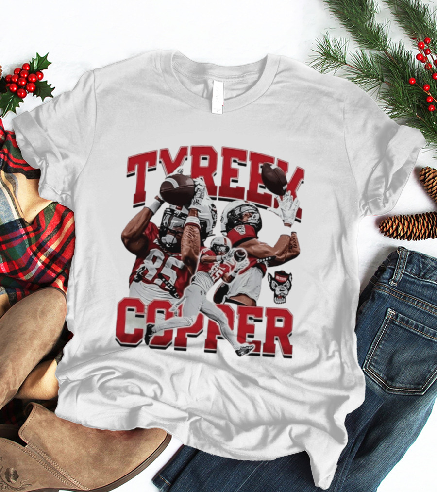 Tyreek Copper NC State Wolfpack Football Collage T-Shirt