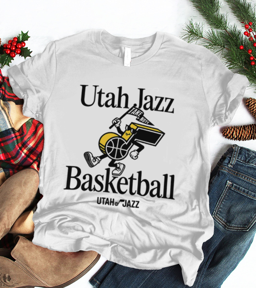 Utah Jazz Take Note Basketball T-Shirt