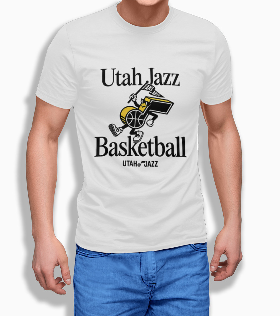 Utah Jazz Take Note Basketball T-Shirt