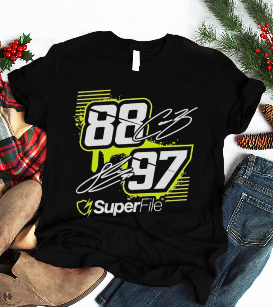 Connor Zilisch 88 Shane Van Gisbergen 97 SuperFile T-Shirt
