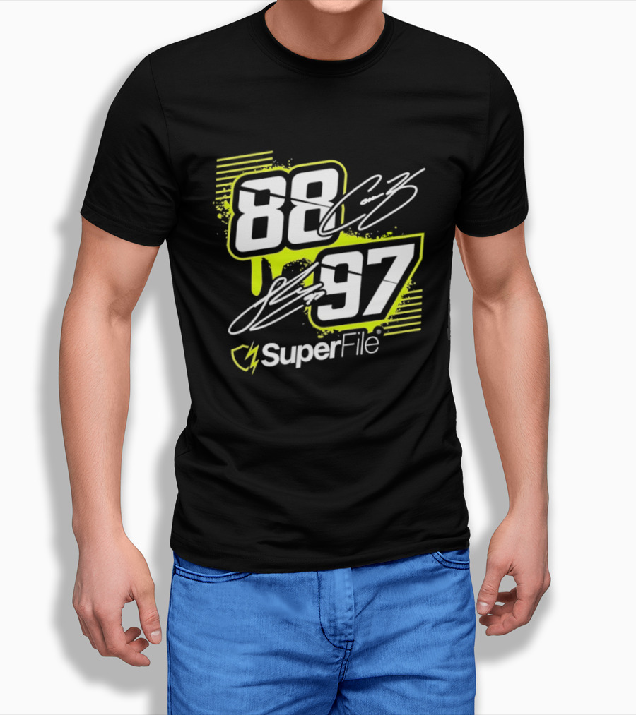Connor Zilisch 88 Shane Van Gisbergen 97 SuperFile T-Shirt