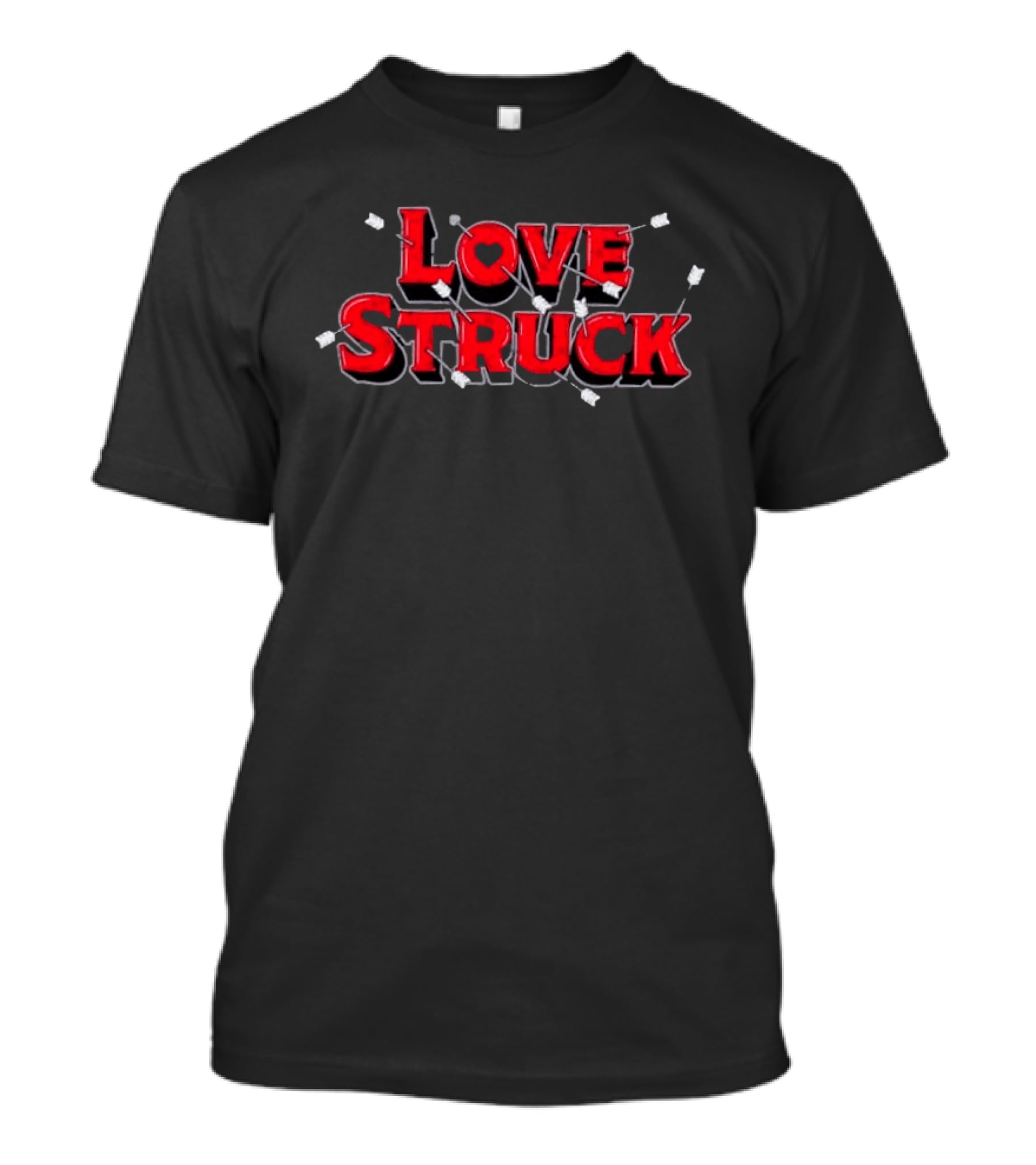 Love Struck Arrows Heart Arrow Archery Romance T-Shirt