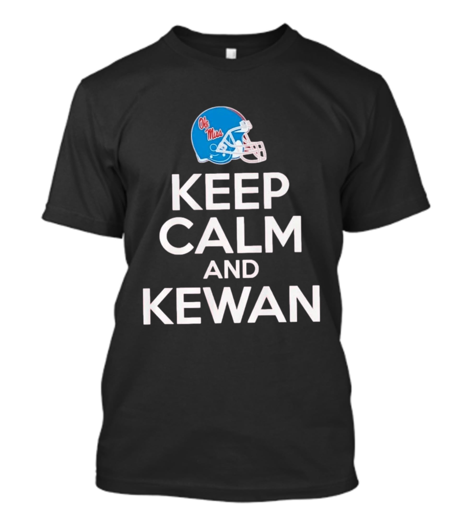 Ole Miss Rebels Football Keep Calm And Kewan Helmet T-Shirt