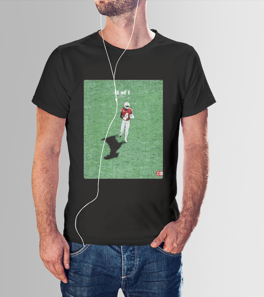 1 Of 1 Jeremiah Smith Ohio State Buckeyes Goat Shadow Football T-Shirt