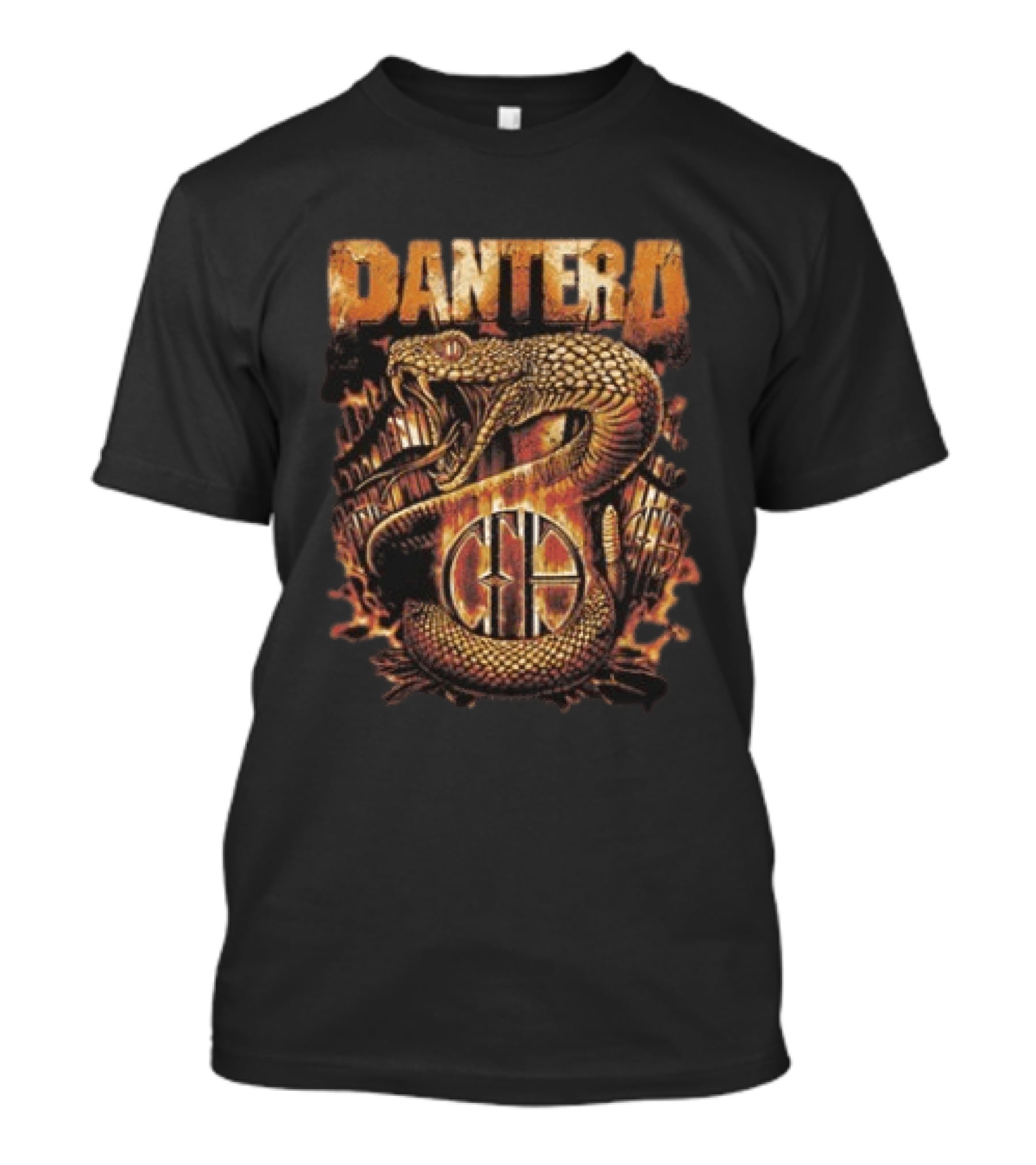 Pantera World Domination Tour 1999 Snake Artwork Heavy Metal Band Merch T-Shirt