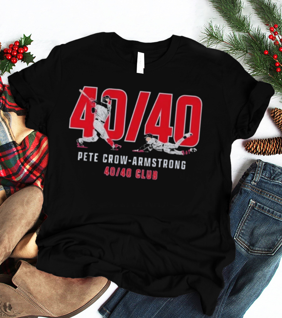 Pete Crow Armstrong 40 40 Club Baseball T-Shirt