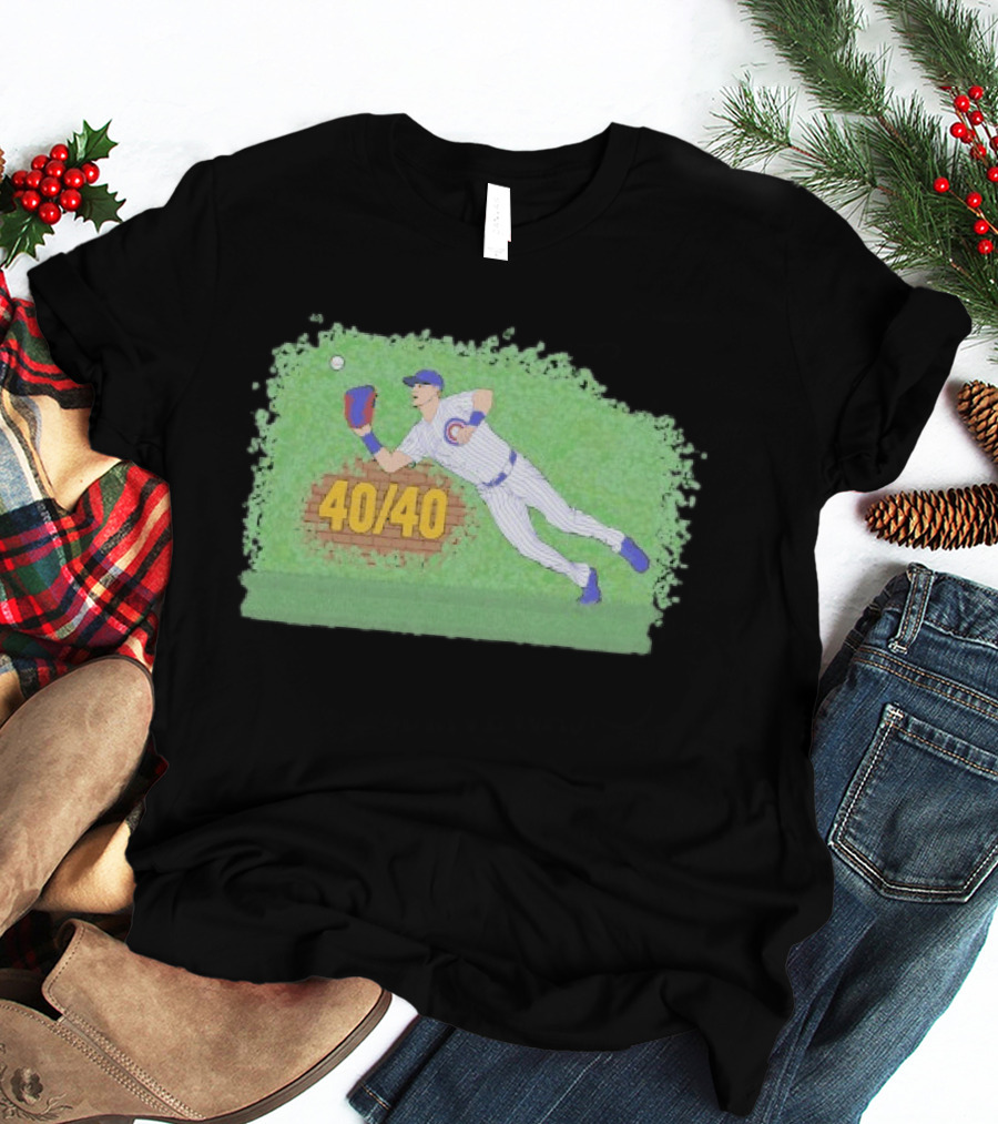 Pete Crow Armstrong 40 40 Chicago Cubs Diving Catch T-Shirt