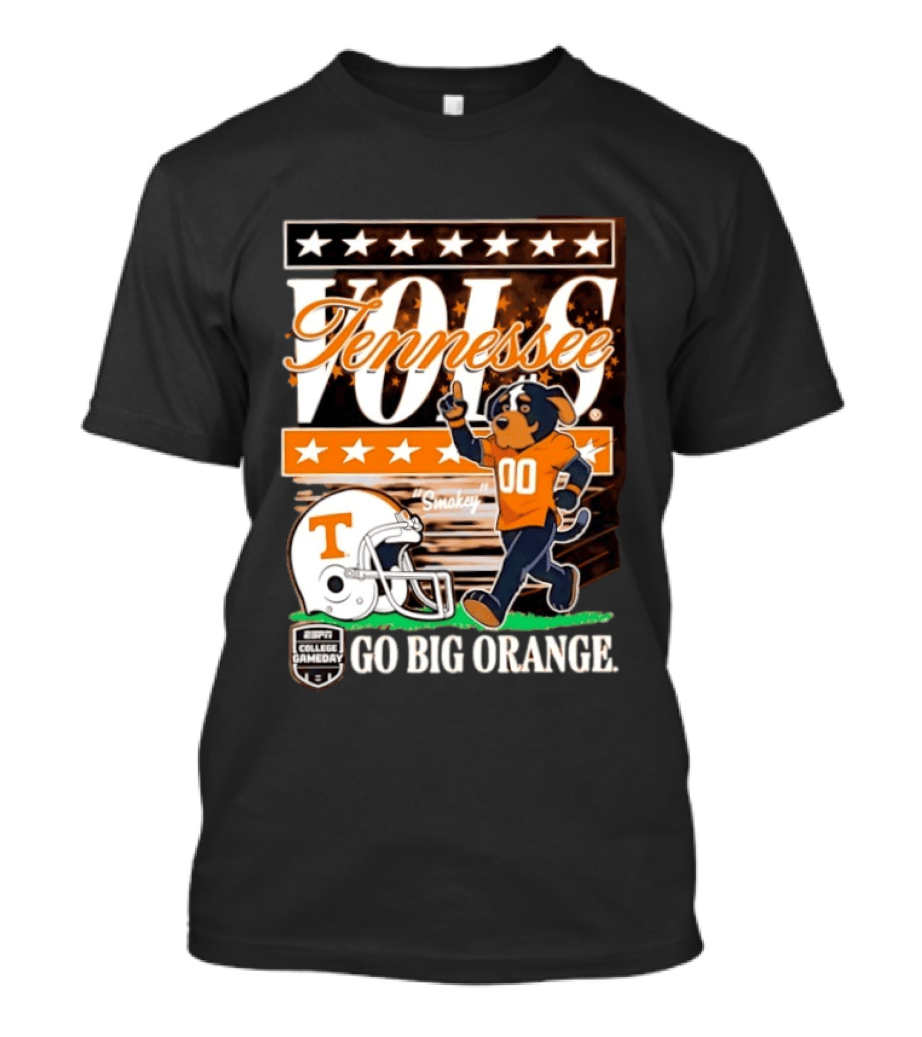 Tennessee Vols Smokey Go Big Orange ESPN College Gameday T-Shirt