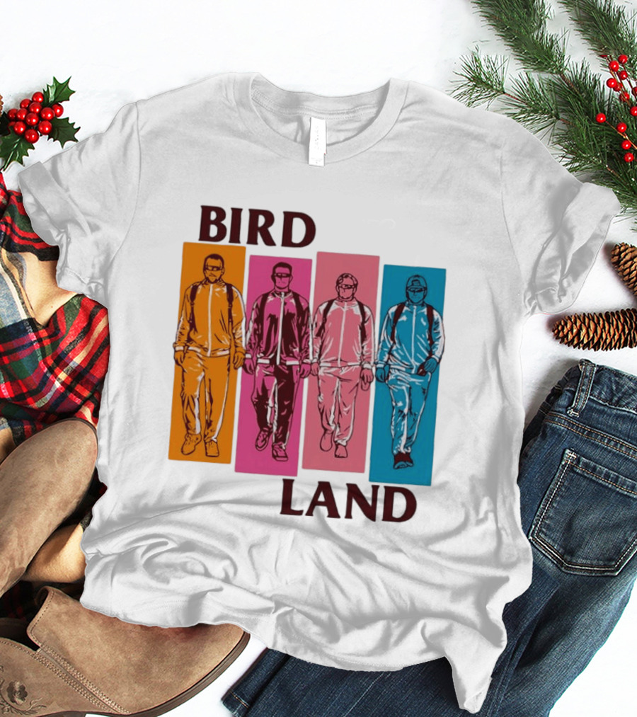 Baltimore Orioles Birdland Colorful Walking Figures T-Shirt
