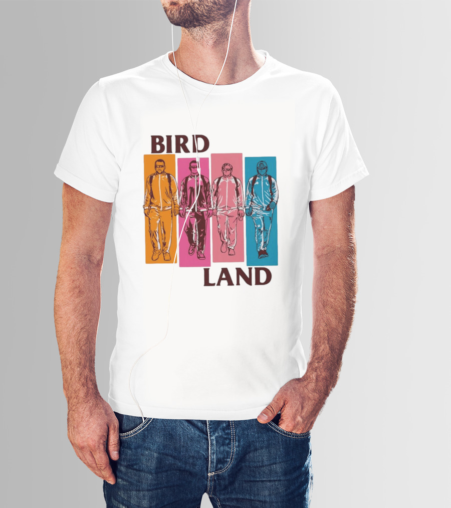 Baltimore Orioles Birdland Colorful Walking Figures T-Shirt