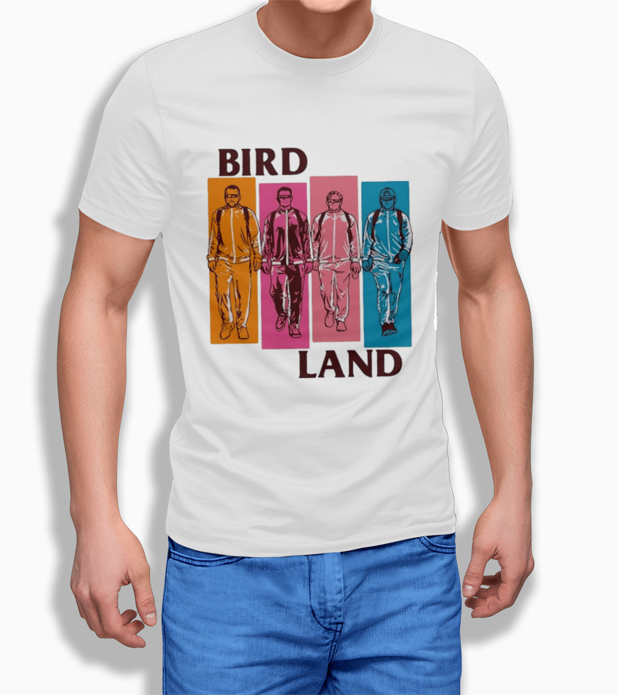 Baltimore Orioles Birdland Colorful Walking Figures T-Shirt
