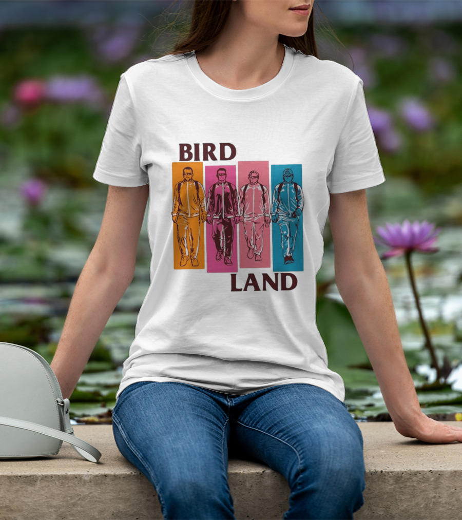 Baltimore Orioles Birdland Colorful Walking Figures T-Shirt