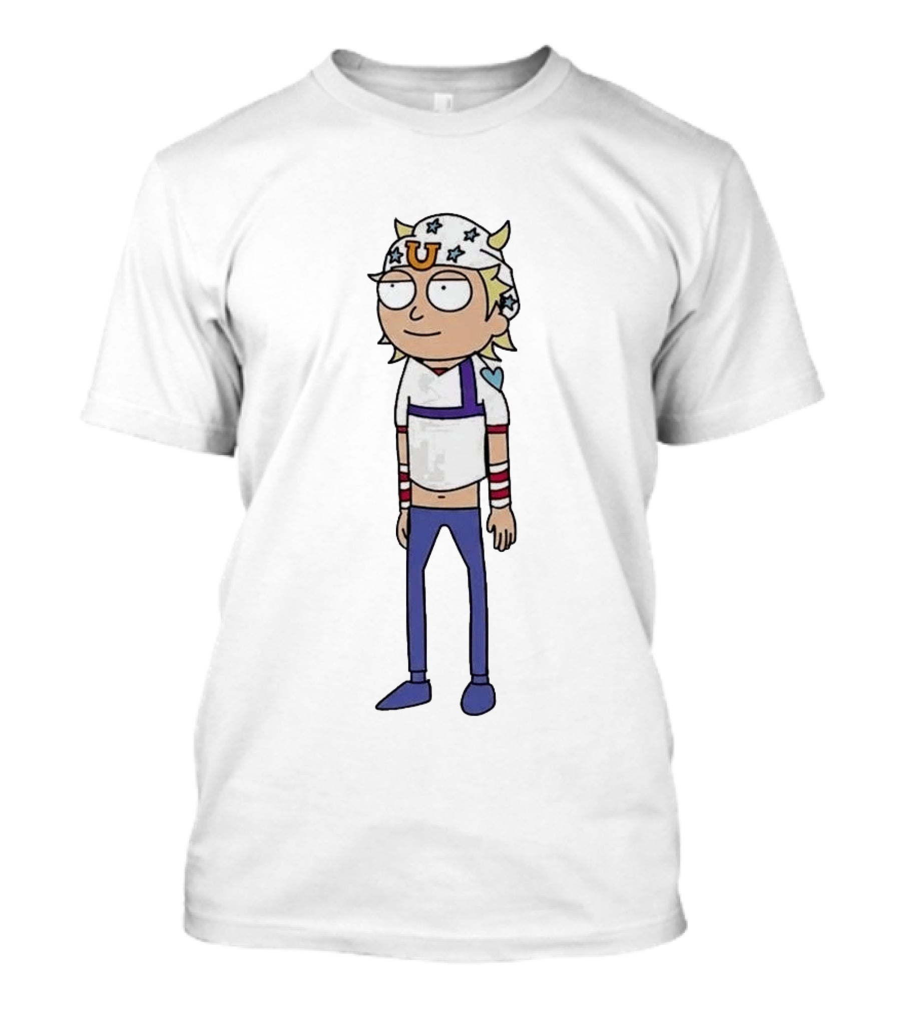 Johnny Joestar Rick And Morty Fusion Crossover Character Anime T-Shirt