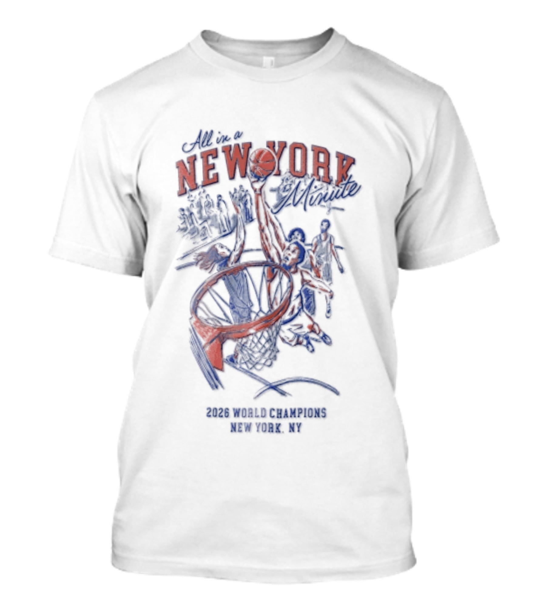 New York Knicks Slam Dunk Basketball Championships NYC 2026 T-Shirt