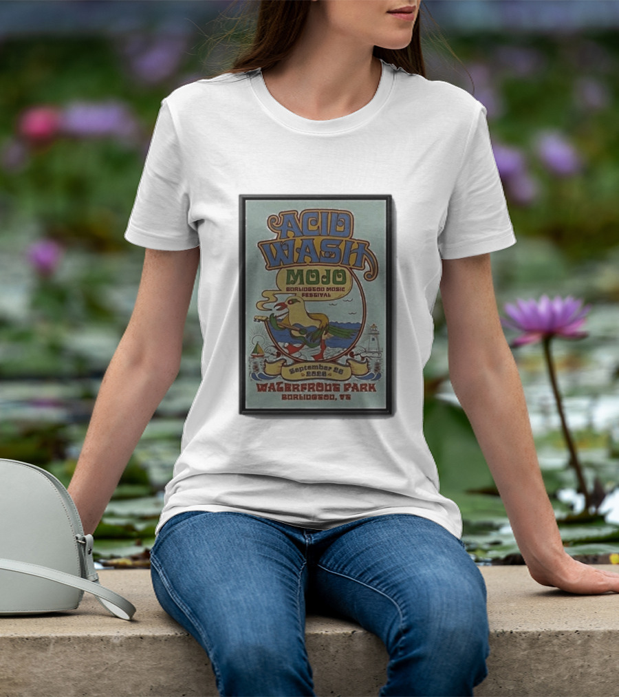 Acid Wash Mojo Burlington Music Festival September 26 2026 Waterfront Park Burlington Vermont T-Shirt